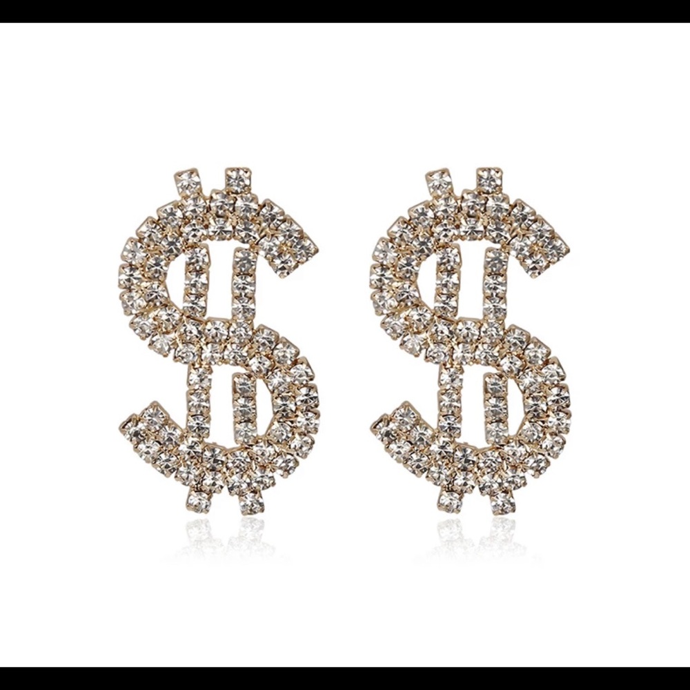 Dollar Pendant Earring